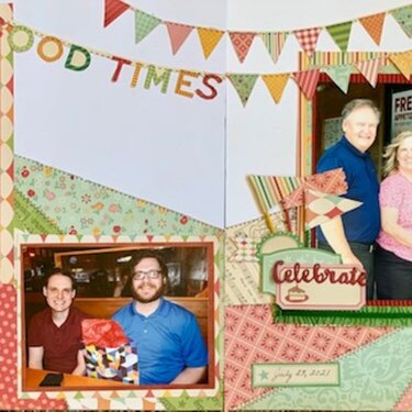 October Afternoon Good Time Birthday Layout