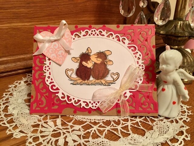 House Mouse Kiss Card