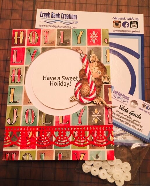 House Mouse Christmas slider card