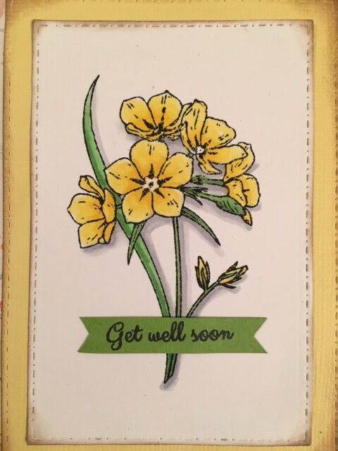 Get Well Floral Card