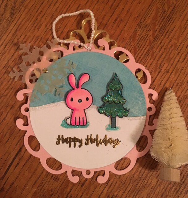 Pretty Pink Posh Holiday tag