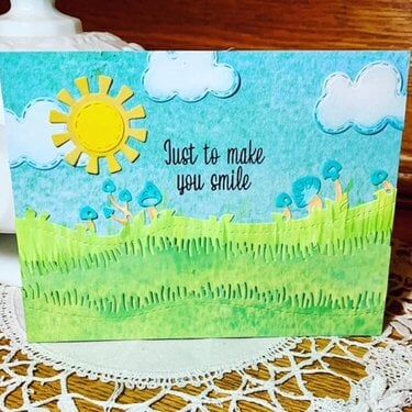 Smile Sunny Sky card