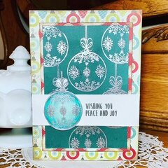 WOW Christmas Baubles Card 