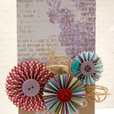 Rosette Picket Fence Card