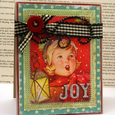 Joyous Caroler Printable Card