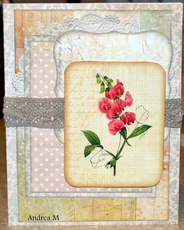 floral card.