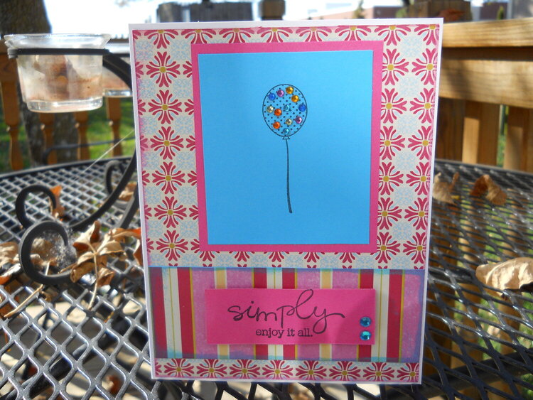 Simply Enjoy it all-bday card