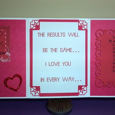 The Cutting Cafe Design Team Project 1/9/13 Valentine's Day Tri-Fold Card