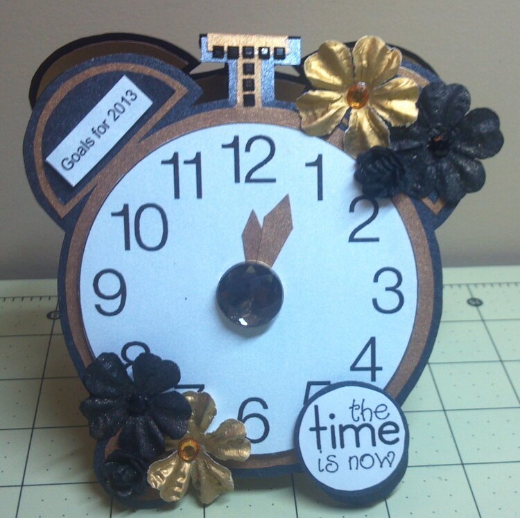 My First The Cutting Cafe Design Team Project - Alarm Clock Goal Calendar