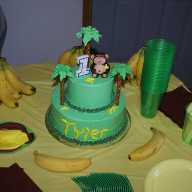 Baby Tylers 1st Birthday cake