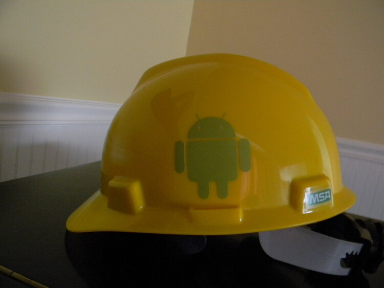 Andy andriod on Hard Hat