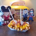 Joy, Jann, Sheila, Cheryl, and Larae eating lunch at Charlies