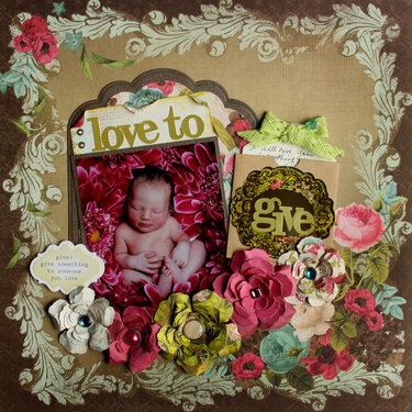 LOVE TO GIVE **Up the Street Scrapbooking Kit**