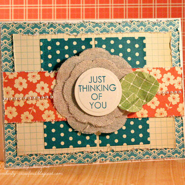 just thinking of you *Mint Motif*