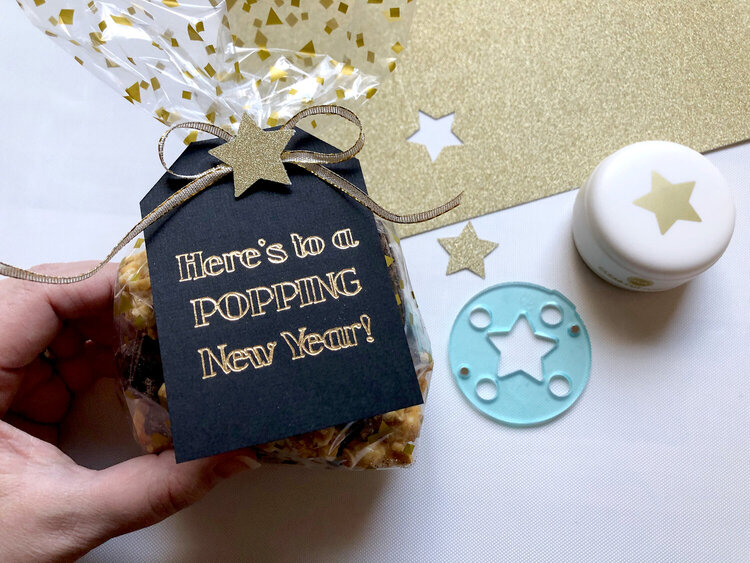 Here&#039;s To A Popping New Year - Treat bag and tags
