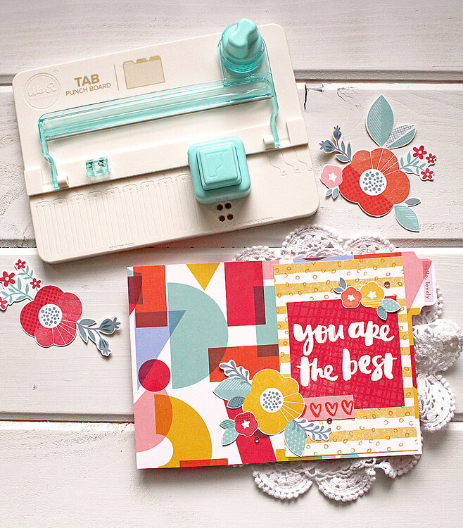 file folder shaped card