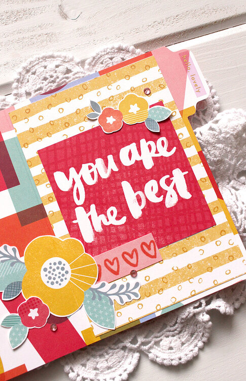 file folder shaped card