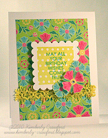 may all your birthday wishes come true *Mint Motif*