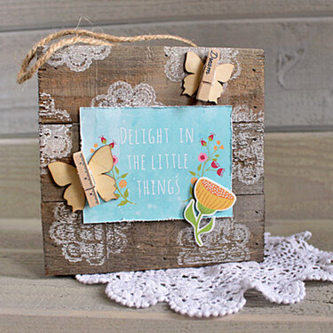 delight in the little things wall hanging