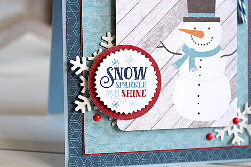 snow, sparkle, and shine card