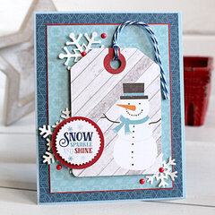 snow, sparkle, and shine card