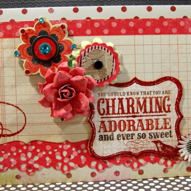 You are Charming, Adorable, and Sweet card.