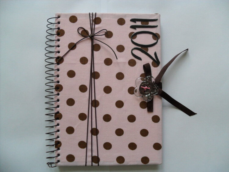 Notebook Pink and Brown