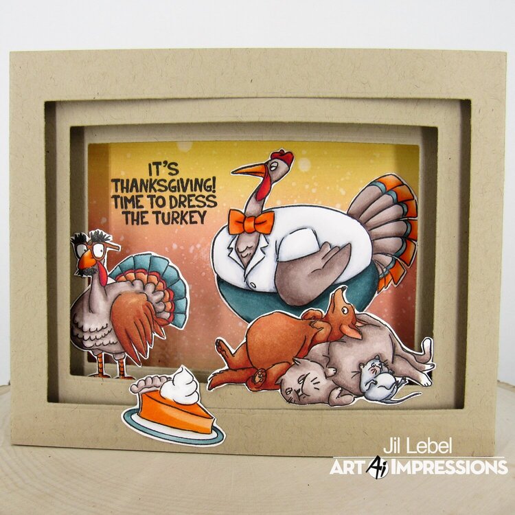 Thanksgiving Diorama Card