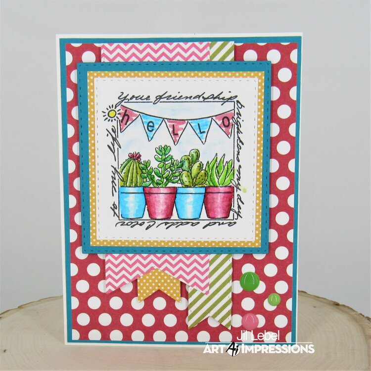 Succulents Windows To the World Card