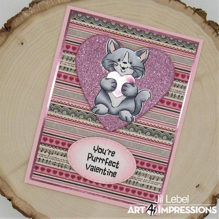 Lovable Animals Cat Card
