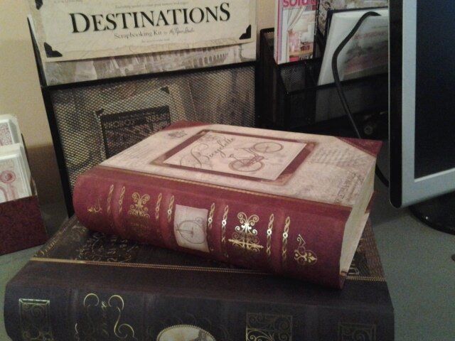 These fake Books make great storage I can keep nearby on my desk...Michaels...