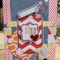 XOXO - AC Cut and Paste card