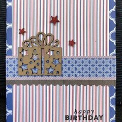 Bazzill Beach birthday card