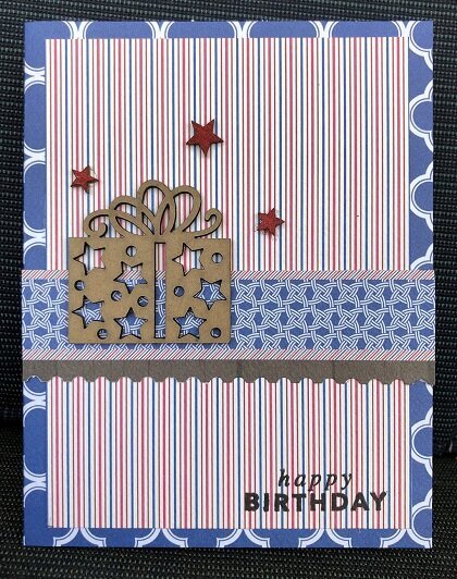 Bazzill Beach birthday card