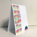Punched Square birthday card