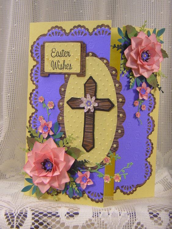 Easter Wishes Gate-fold (Open Card)