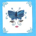 Fantasy butterfly lady card.