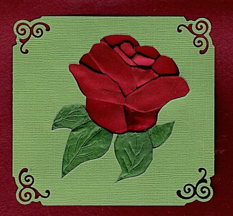 Silk ribbon Rose. ( Ria&#039;s Rose patterns)