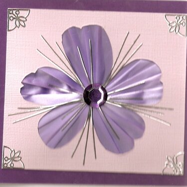 Iris Folded flower card.