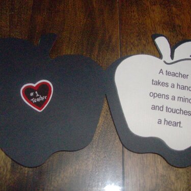 Teacher&#039;s card inside
