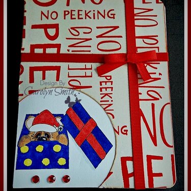No Peeking Christmas Card