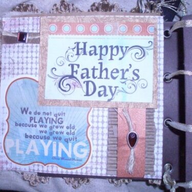 Father&#039;s Day Memory/Altered Book