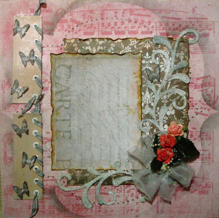 Premade Shabby Chic Layout for Sale on eBay
