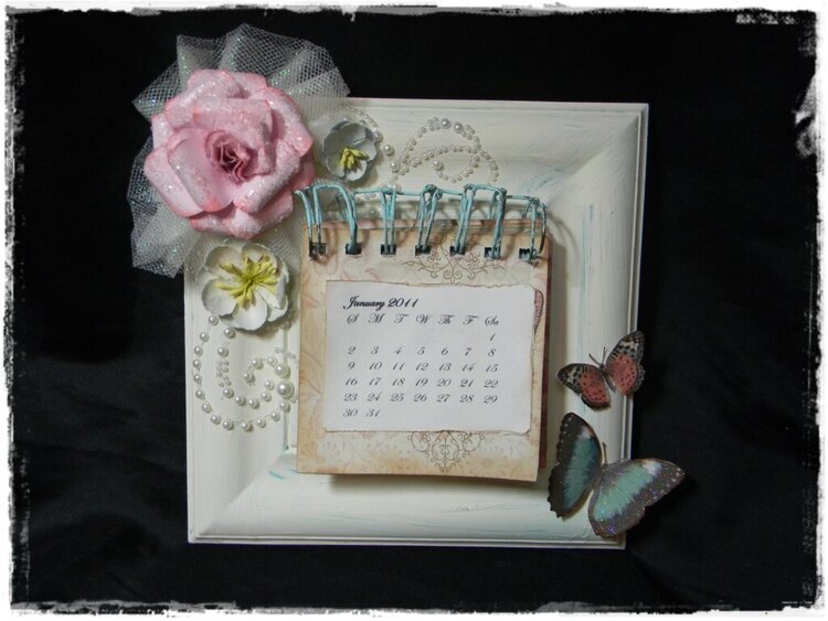 Shabby Chic Mini Calendar ~For Sale on my Etsy!