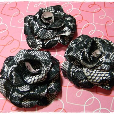 Black Lace Roses