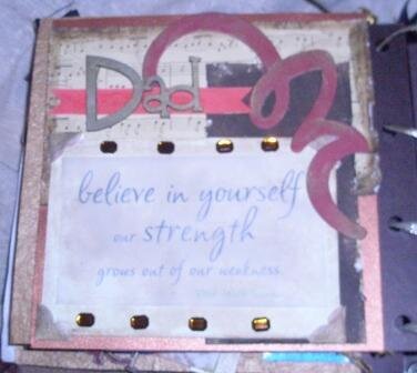 Fathers Day Memory/Altered Book