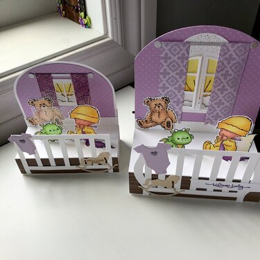 Baby Crib Platform Card