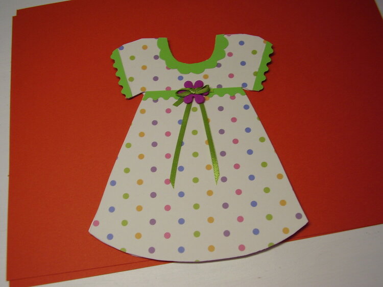 multi dots baby dress