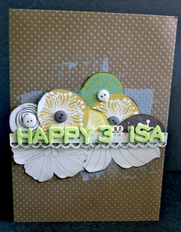Happy 3rd Isa-A Card for a Friends Anni