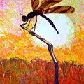 DRAGON FLY AT SUNSET